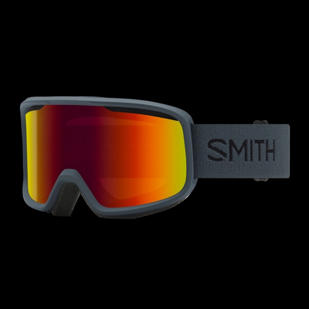 Adult Smith Optics Frontier Goggles (Slate + Red Sol-X Mirror)